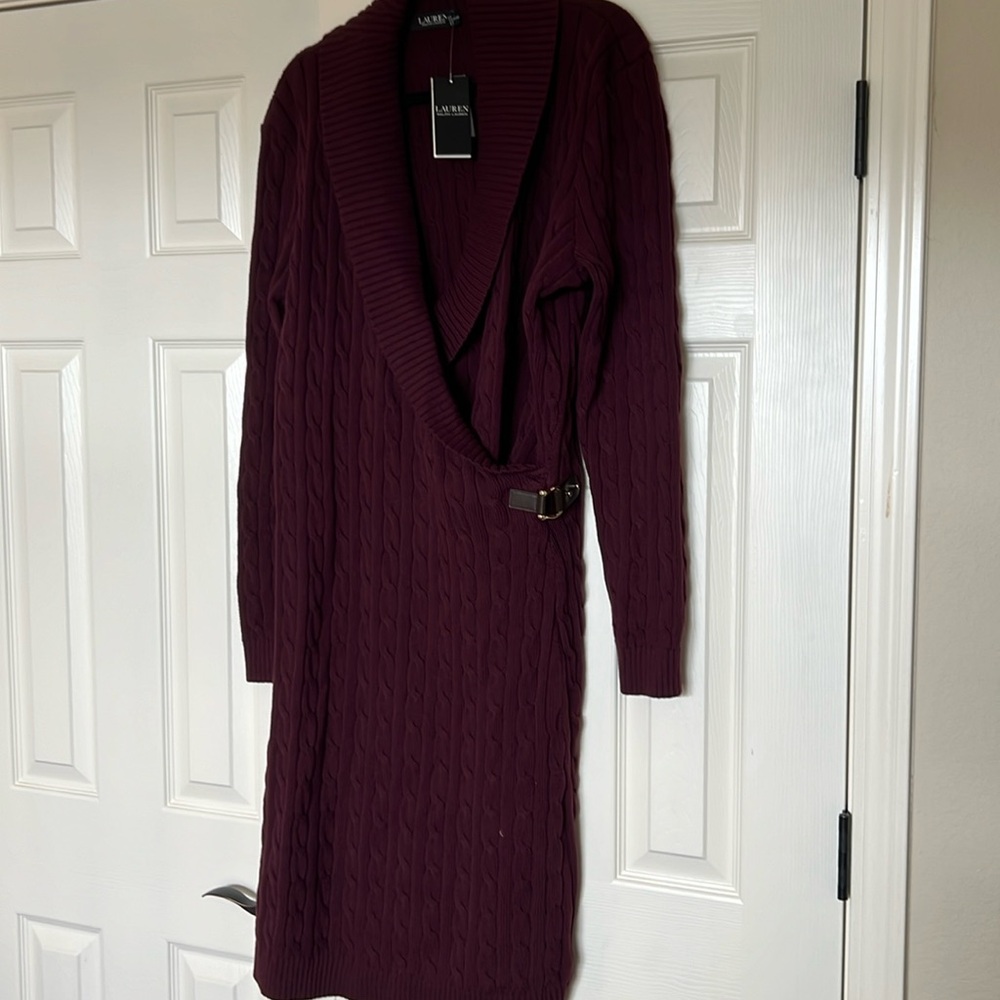 Ralph Lauren cable knit sweater dress